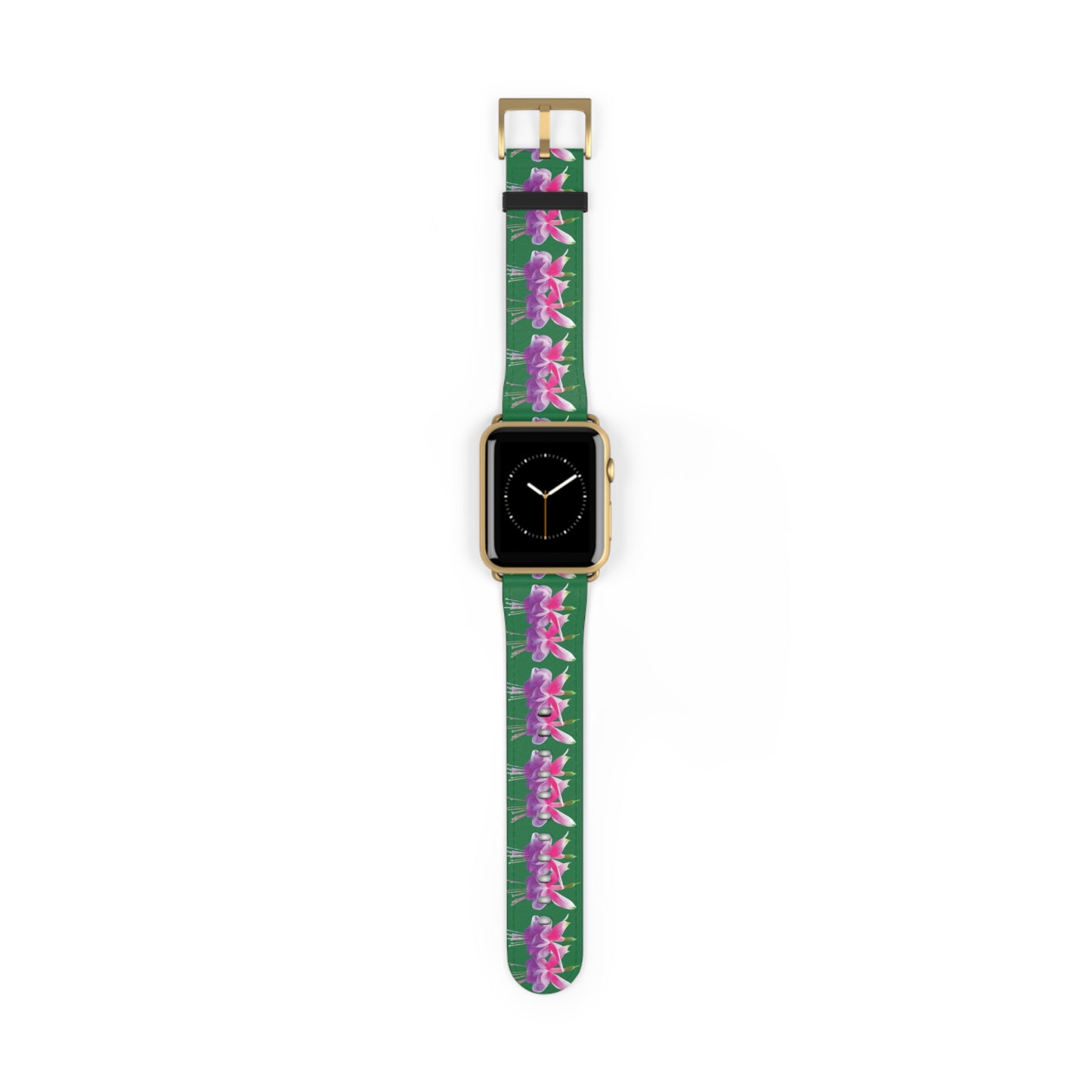 Apple Watch Band - Two Fuchsias, dark green