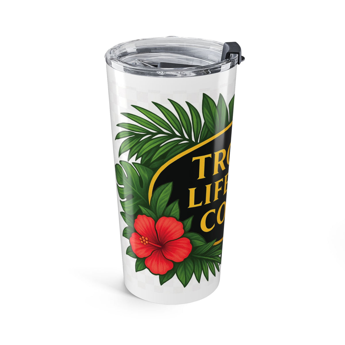 20oz Glossy Tumbler, Stainless Steel / TLC Seahorse Logo