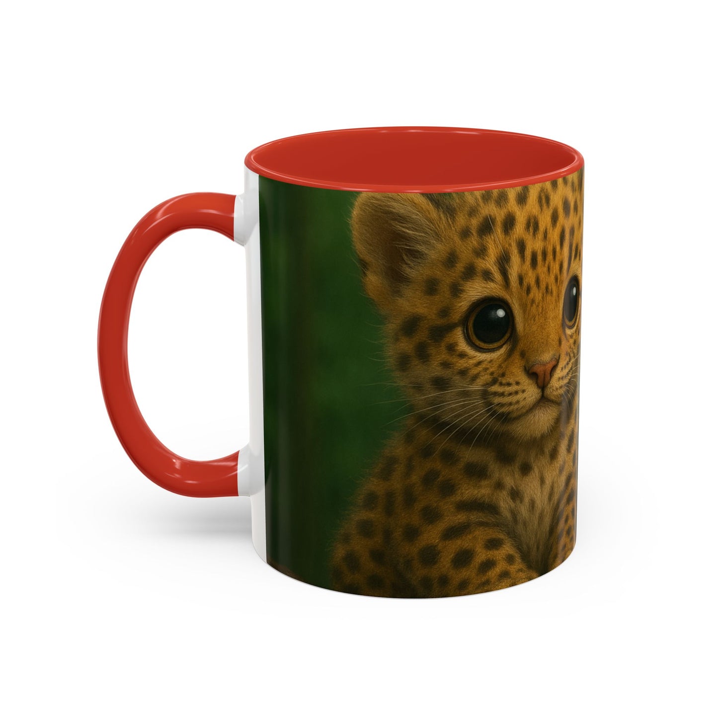 Accent Color Coffee Mug (11, 15oz), 8 Colors - Baby Jaguars