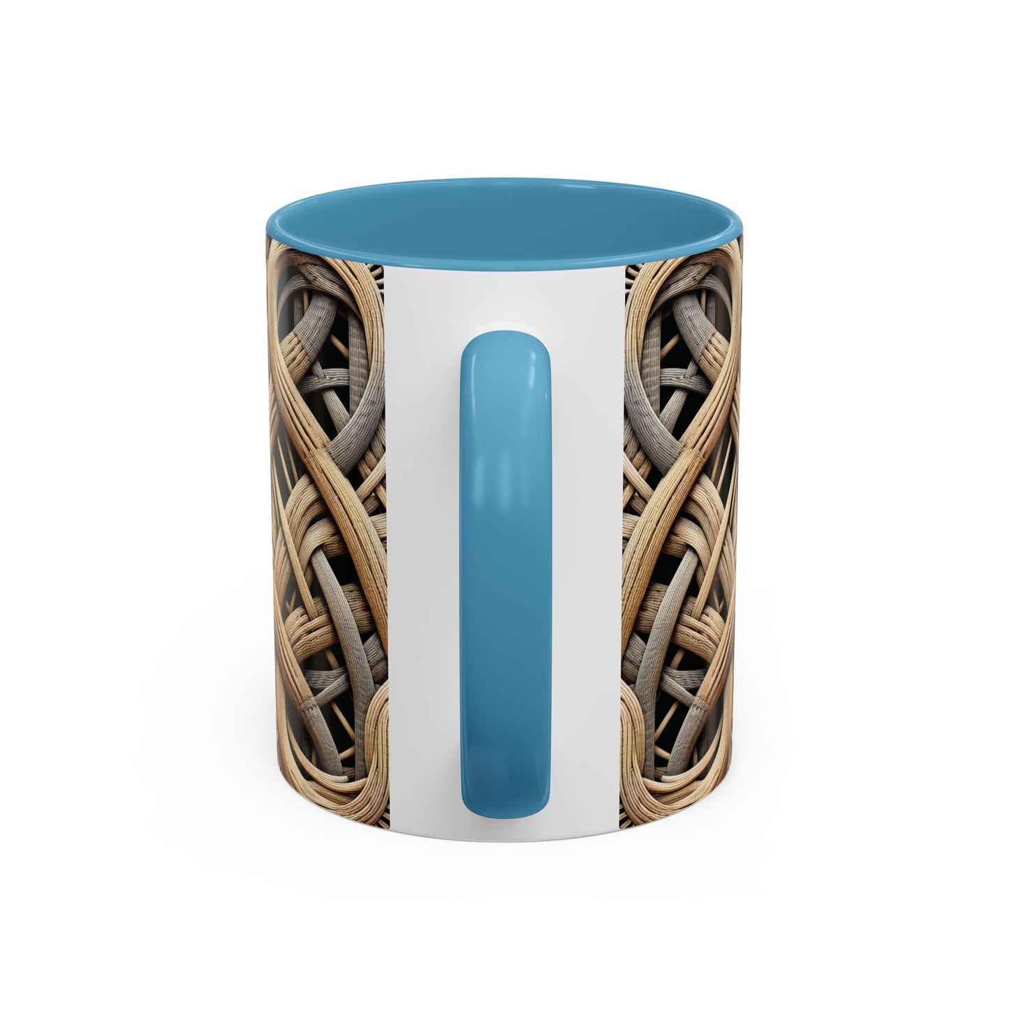 Accent Coffee Mug (11, 15oz), 8 Colors - Beach Wicker