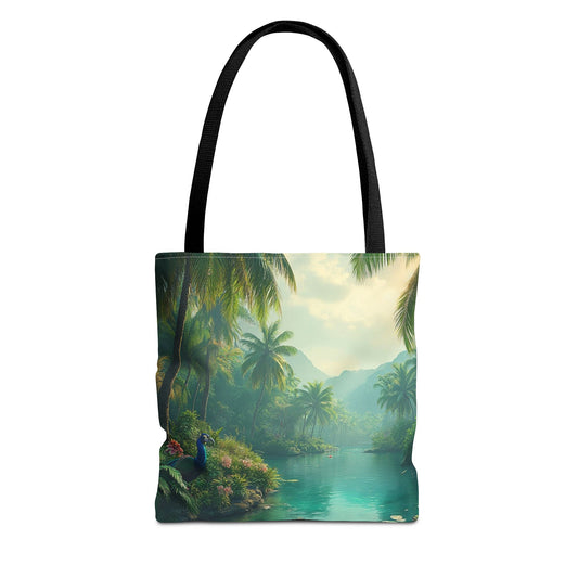 Resting Peacock Tote Bag - 3 Sizes