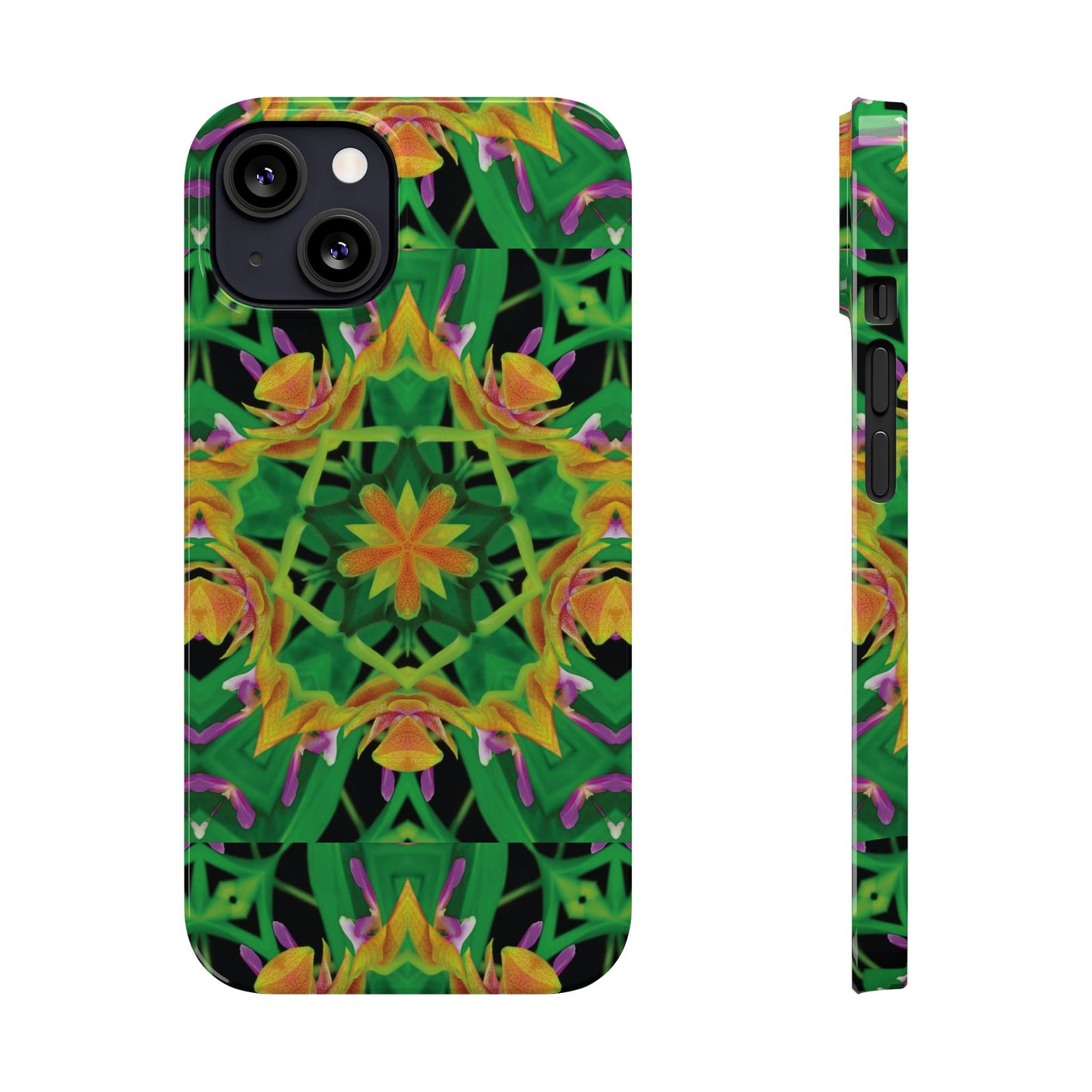 Slim Phone Cases - Orchid Kaleidoscope #2