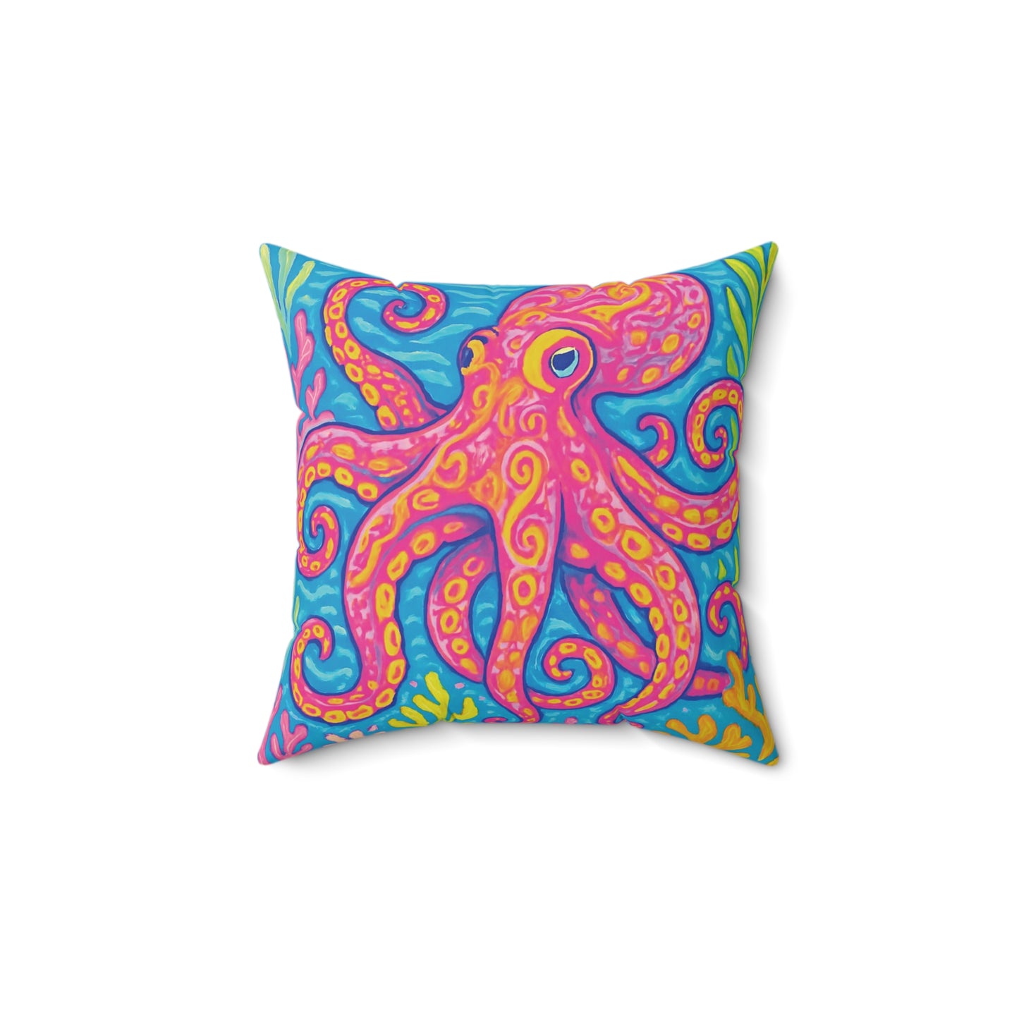Decorative Pillow - Accent Cushion, 4 Sizes / Octopus Kraken Joe
