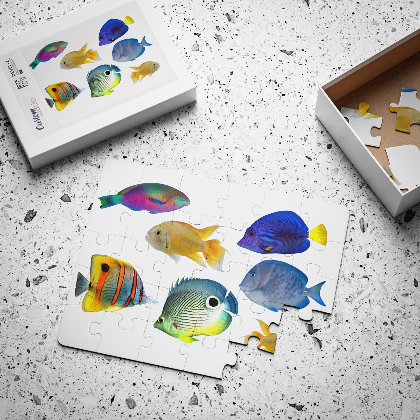 Tropical Kids' Puzzle - 30-Piece Puzzle for Fun and Learning / School of Fish