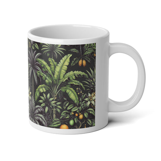 Jumbo Mug, 20oz, Tropical Fruit Black | Tropical Coffee Cup
