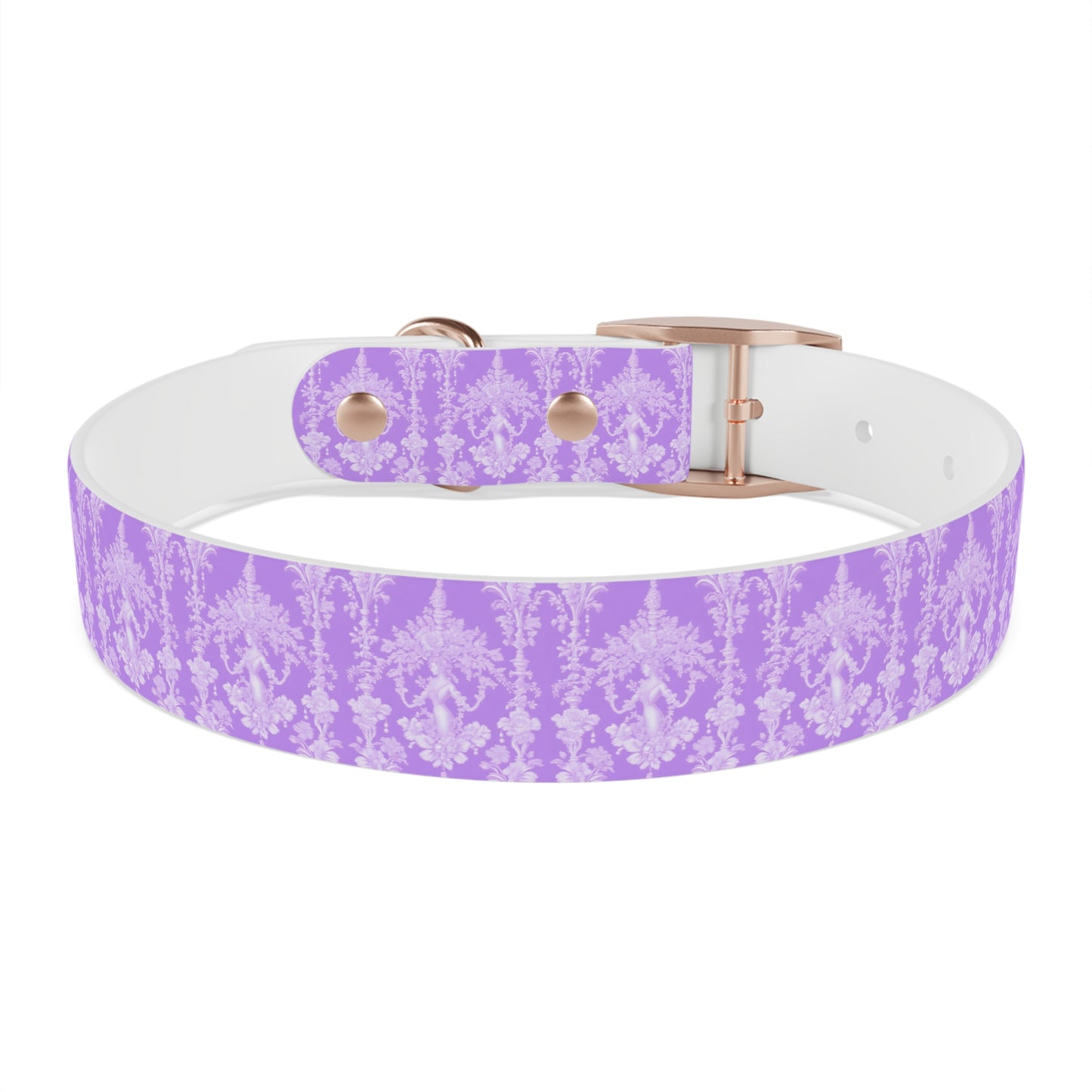 Dog Collar - Pearl Lady Toile, purple