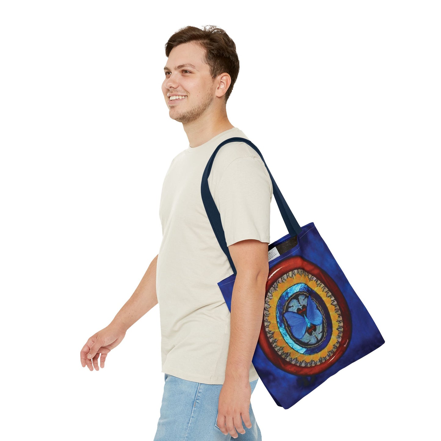 Real Oval Butterfly Wing Art Tote Bag - 3 Sizes