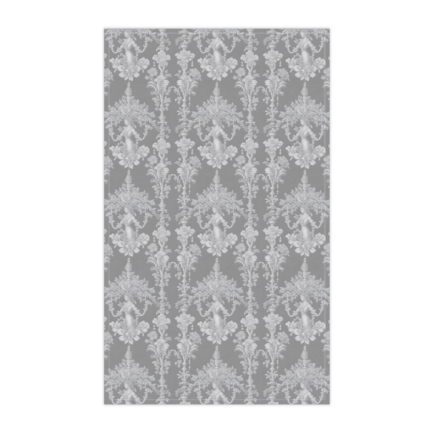 Tropical Tea Towels – Paradise Kitchen Decor / Pearl Lady Toile, Slate