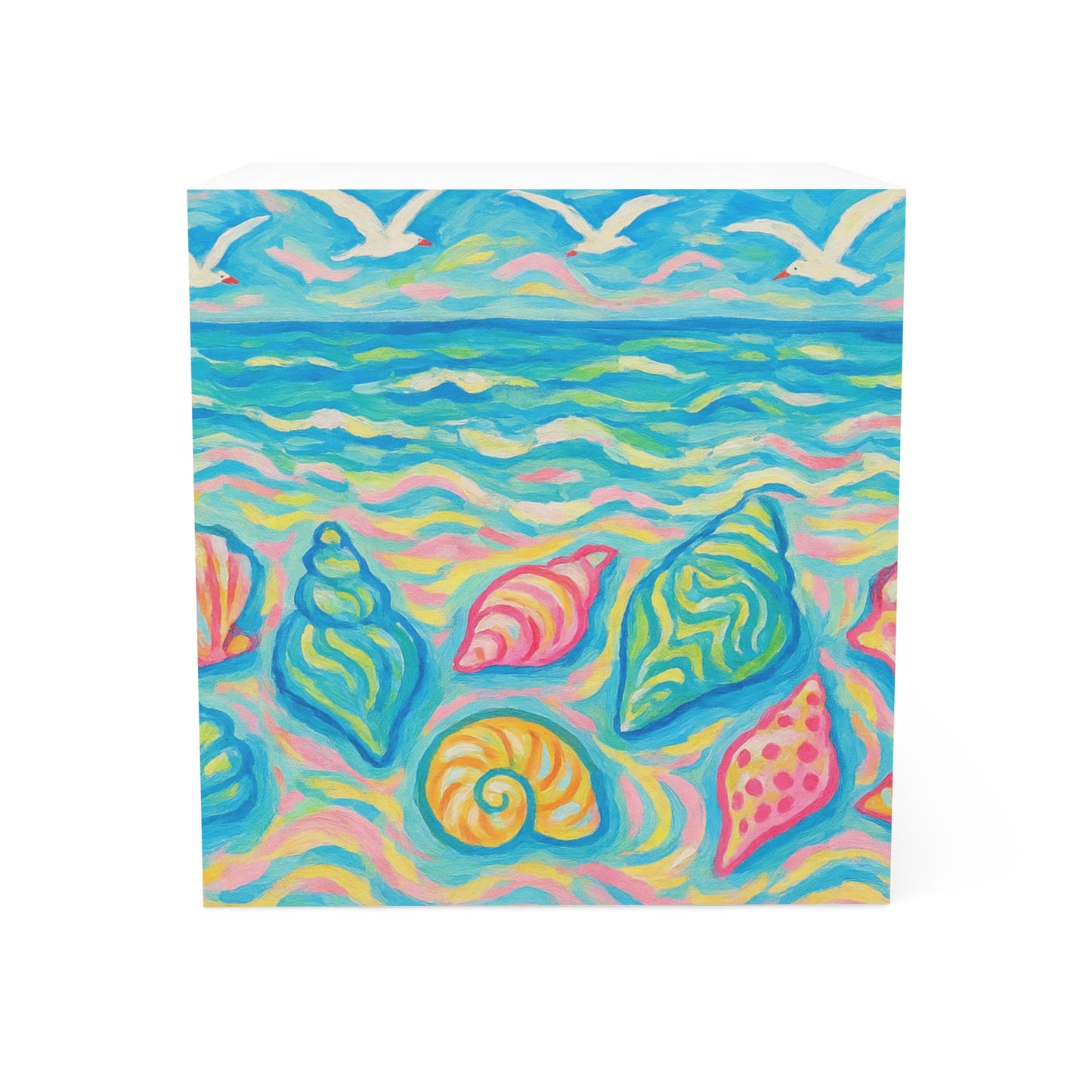 Note Cube - Glow Seashells
