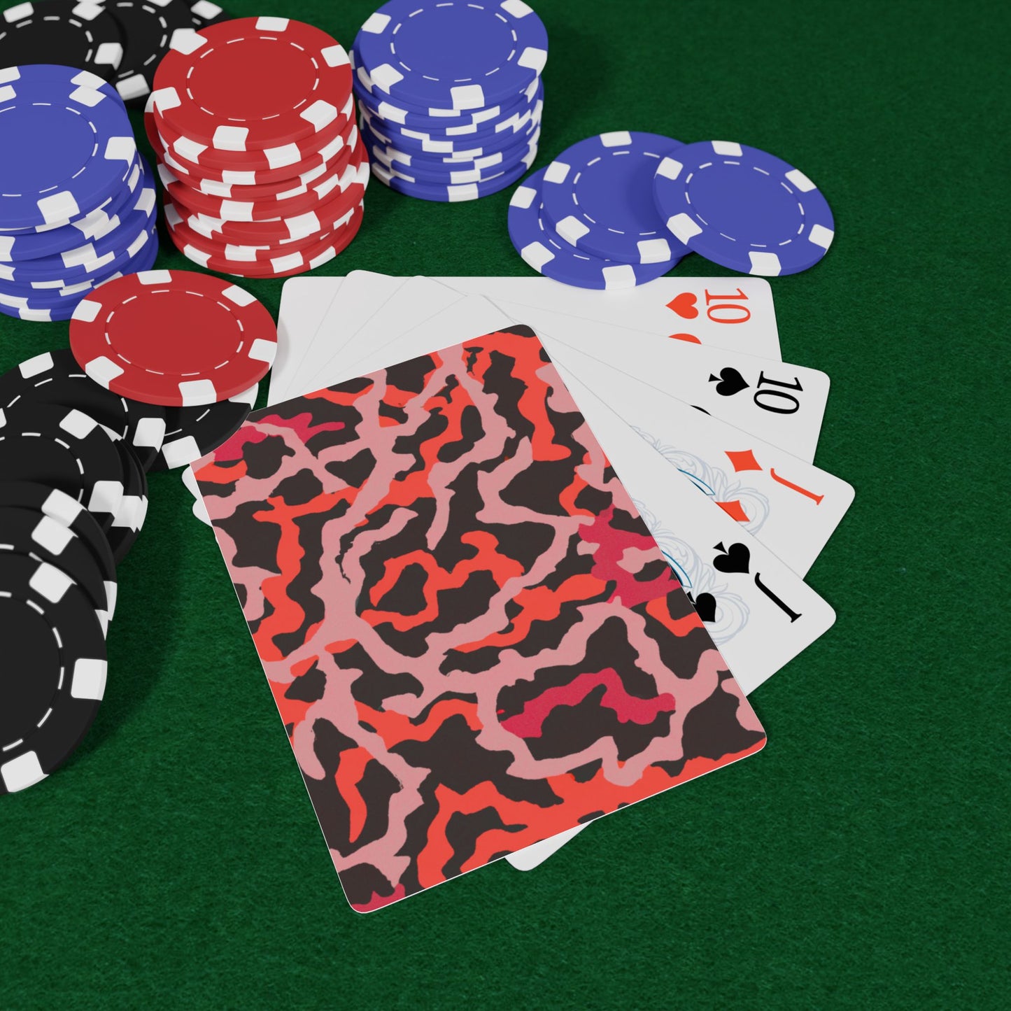 Poker Playing Cards - Coral Reef Threads/Red