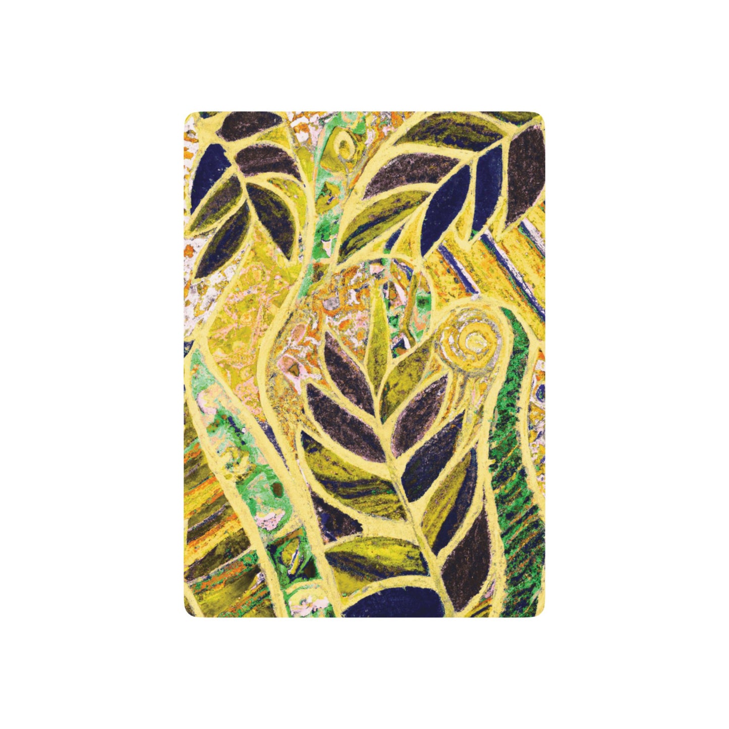 Poker Playing Cards - Amazon Whimsy, Yellow