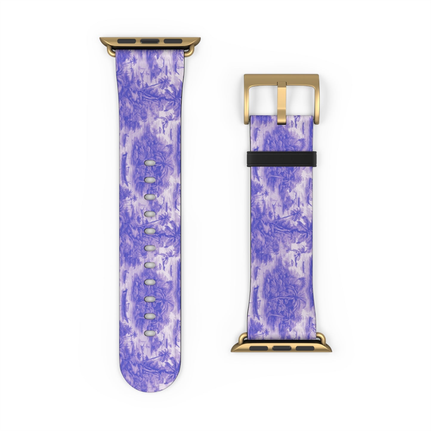 Apple Watch Band - Tropical Toile, purple