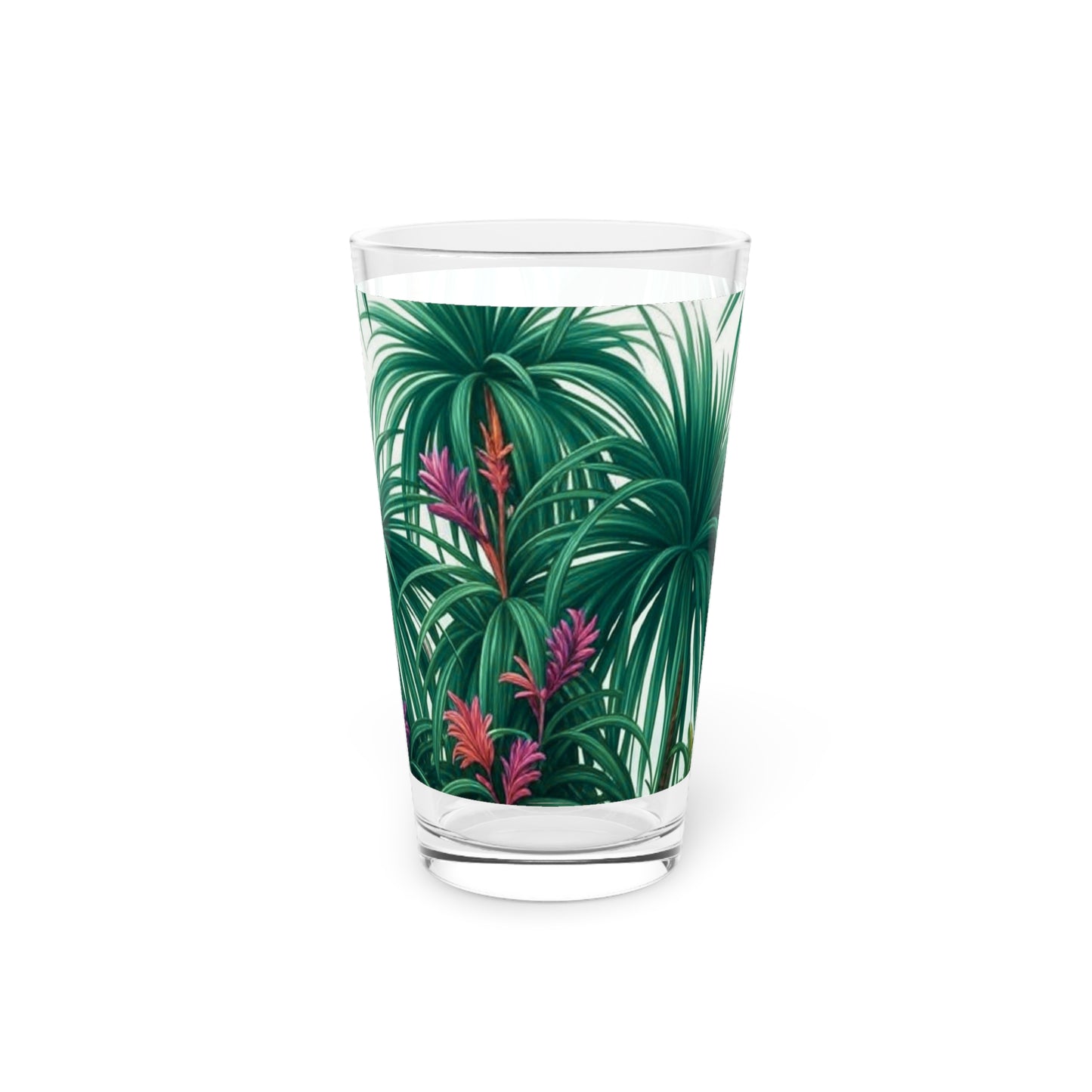 Pint Glass, 16oz, Tiny Palm Island