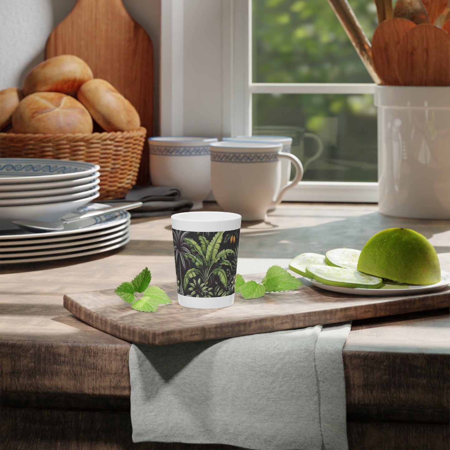 Shot Glass - Tropical Fruit, Black