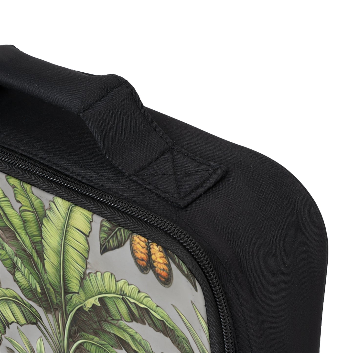 Tropical Fruit/Grey Lunch Bag - Eco-Friendly Insulated Tote, Adult and Child Lunchbox / Perfect for Picnics, Beach Outings