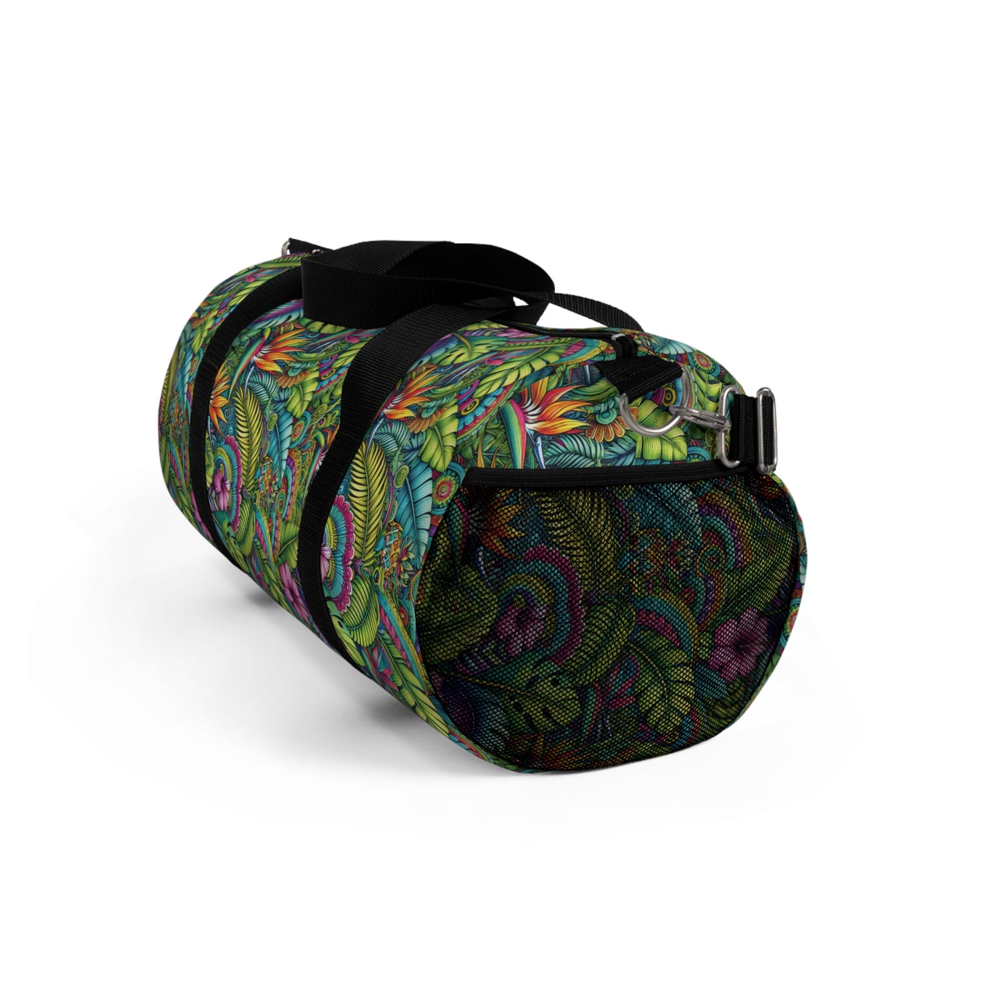 Tropical Duffel Bag - Perfect for Travel and Gym / Rainforest Blooms