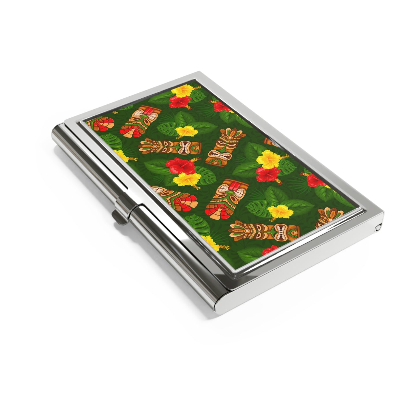 Business Card Holder - Tiki Hibiscus Garden