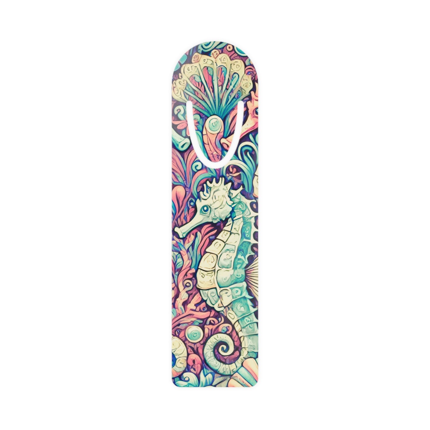 Bookmark - Aluminum, Sally the Seahorse Retro