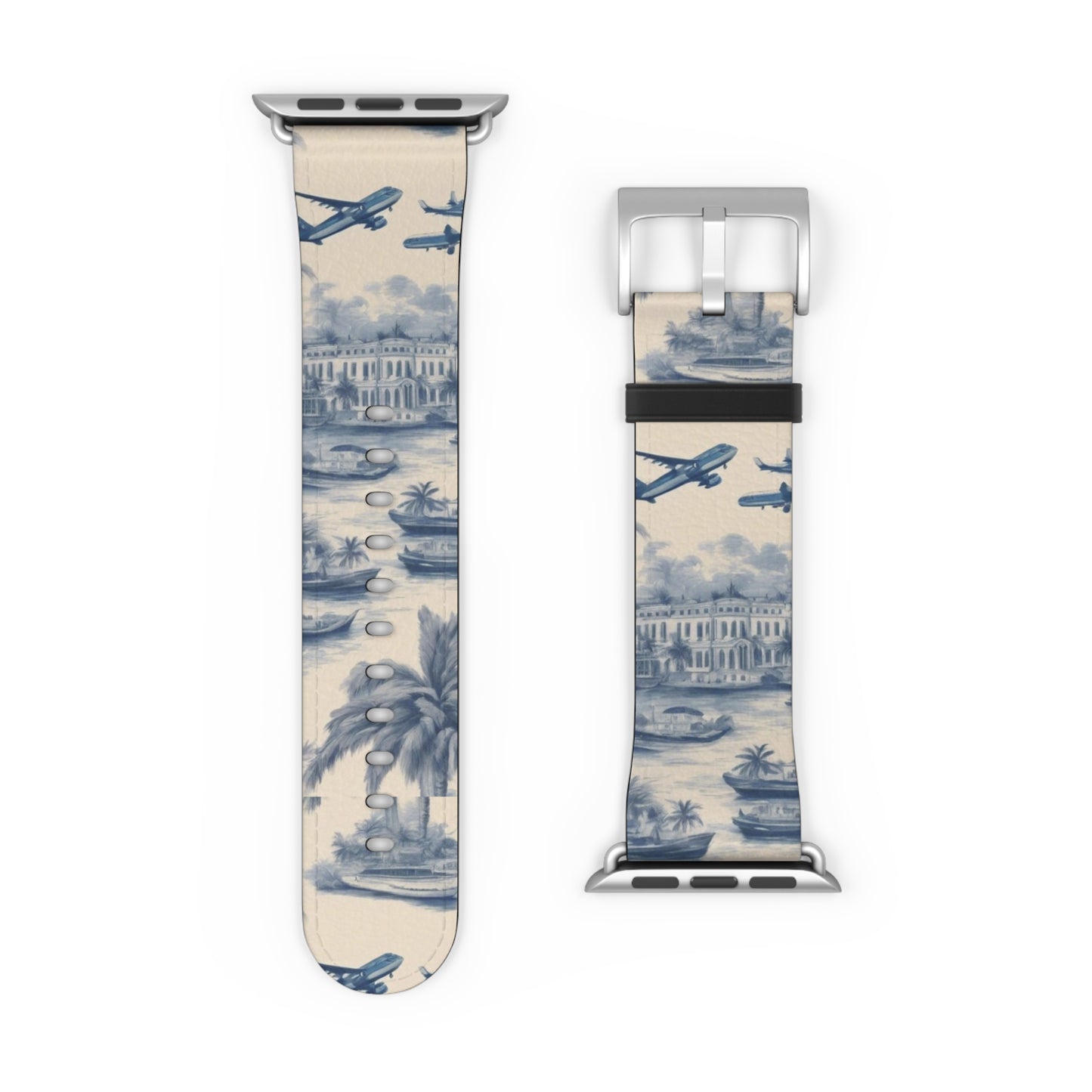 Apple Watch Band - Travel Toile Blues