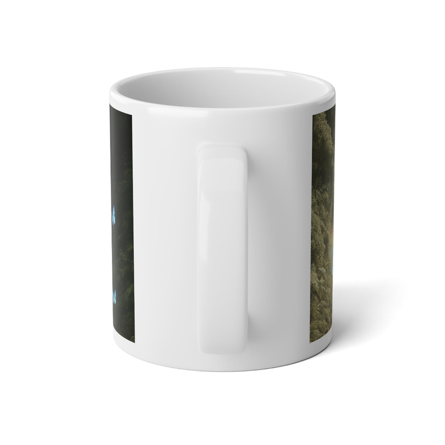 Jumbo Mug, 20oz, UFO and Waterfall | Tropical Coffee Cup