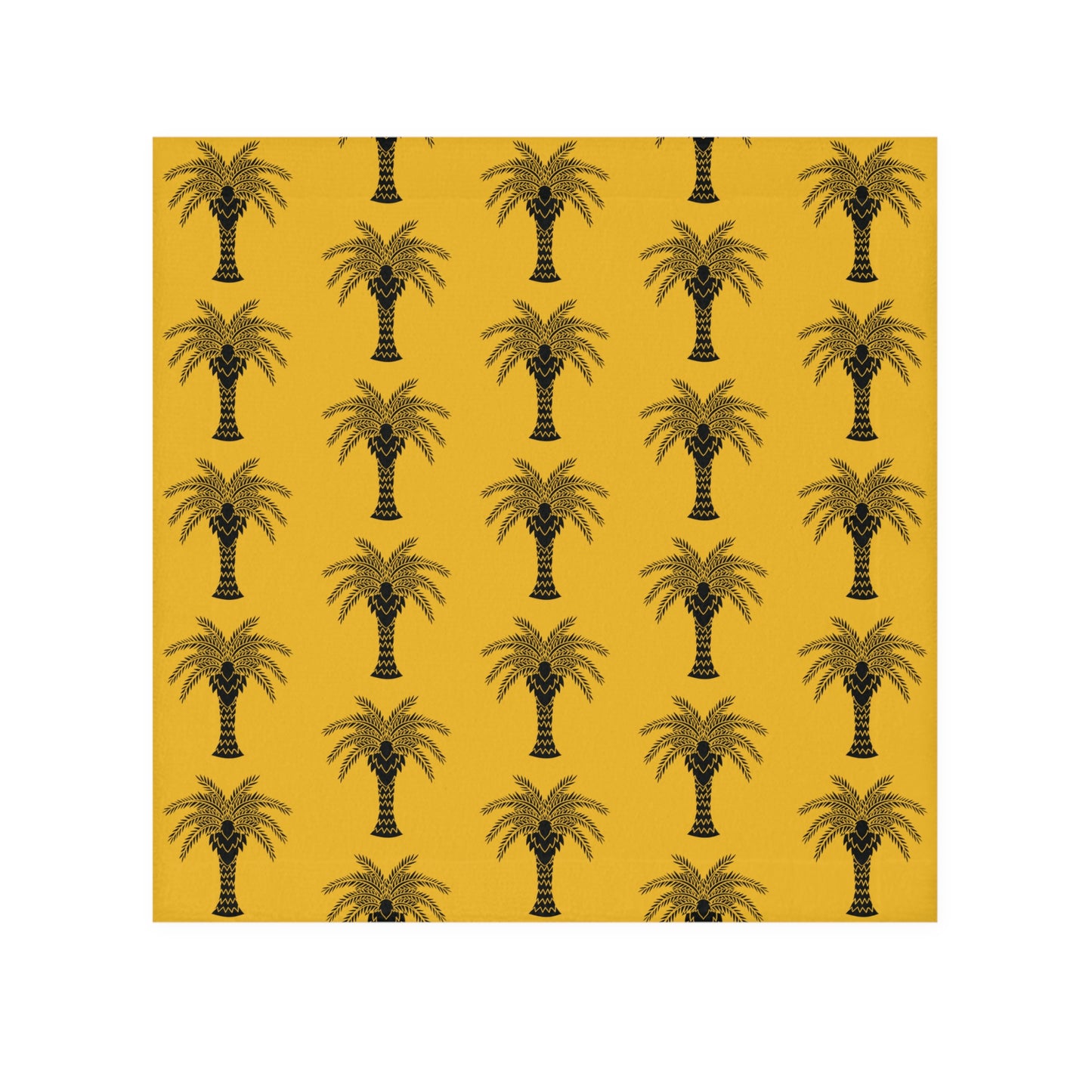 Face Towel - Stylized Palm yellow