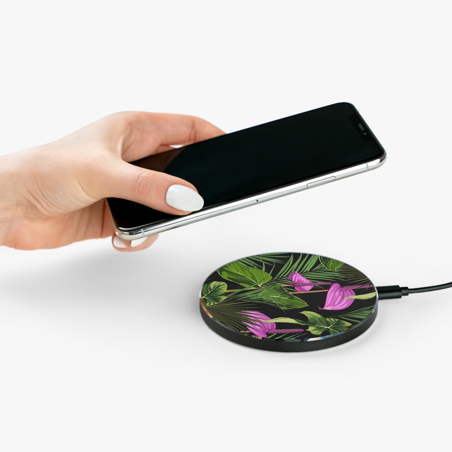 Wireless Charger - Anthurium and Palm