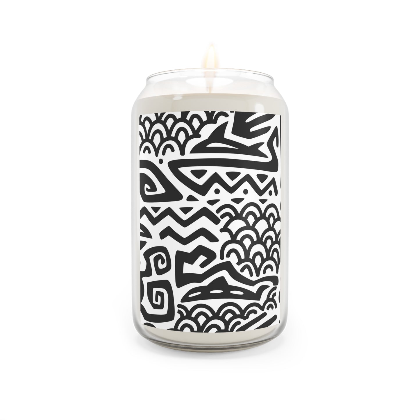 Scented Candle, 13.75oz - Tiki Aztec Black